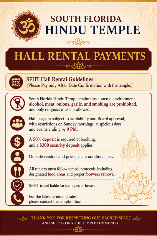 Wedding/Hall Rental (Event Pricing)(add amount in quantity)